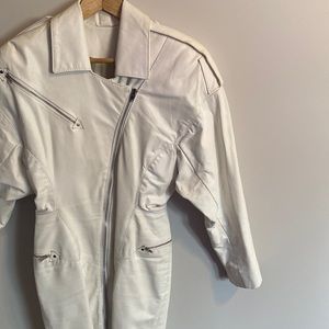 Vintage 80’s White Leather Dress